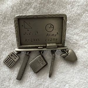 Chalkboard in pewter with dangles